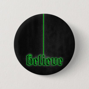 Badge Rond 5 Cm Rougeoyer vert croient