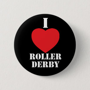 Badge Rond 5 Cm Rouleau Derby du coeur I