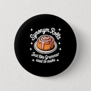 Badge Rond 5 Cm Rouleaux de synonymes comme la grammaire utilisée