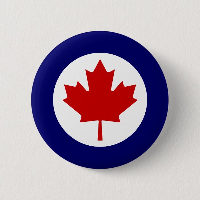 Badge Rond 5 Cm Roundel canadien (Devant)