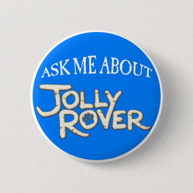 Badge Rond 5 Cm Rover gai de mauvais goût lançant le bouton sur le (Devant)