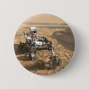 Badge Rond 5 Cm Rover Mars 2020