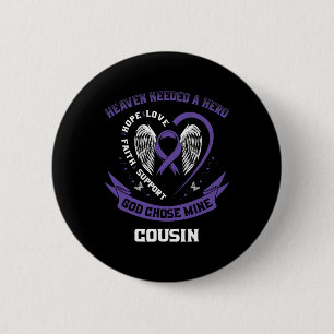 Badge Rond 5 Cm Ruban Cousin H