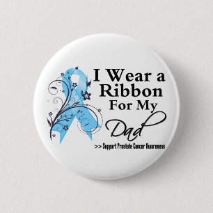 Badge Rond 5 Cm Ruban de cancer de la prostate de papa