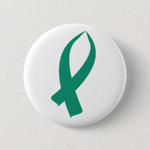 Badge Rond 5 Cm Ruban de conscience (Teal)