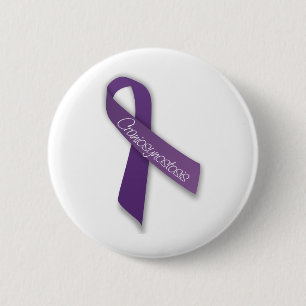 Badge Rond 5 Cm Ruban de Cranio