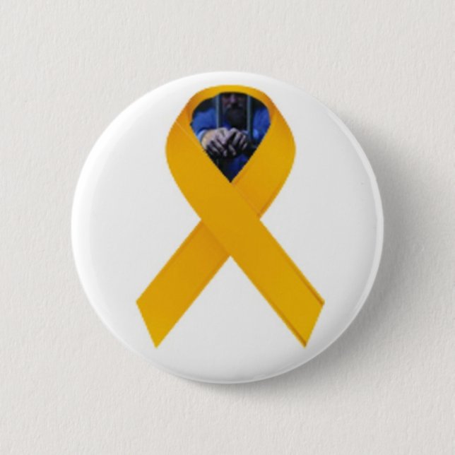 Badge Rond 5 Cm Ruban de détenu (Devant)