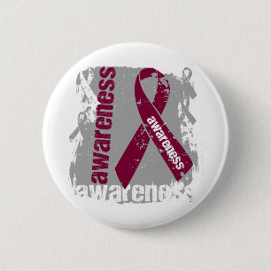 Badge Rond 5 Cm Ruban de grunge de conscience d'anévrisme céréb