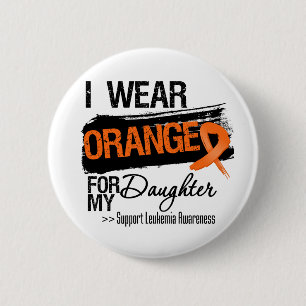 Badge Rond 5 Cm Ruban de leucémie pour ma fille