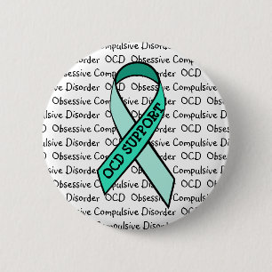 Badge Rond 5 Cm Ruban de sensibilisation aux troubles obsessionnel