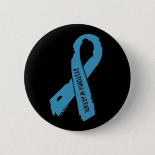 Badge Rond 5 Cm ruban déchiré DYSTONIA WARRIOR