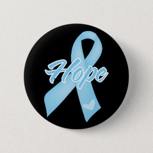 Badge Rond 5 Cm Ruban d'espoir - cancer de la prostate