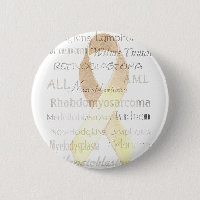 Badge Rond 5 Cm Ruban d'or (Devant)