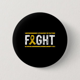 Badge Rond 5 Cm Ruban d'or de sensibilisation au cancer infantile