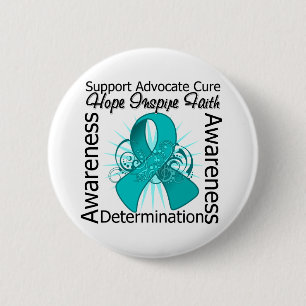 Badge Rond 5 Cm Ruban en spirale d'inspirations de sclérodermie