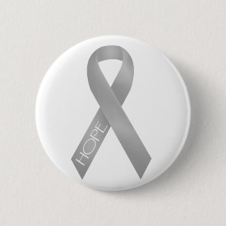 Badge Rond 5 Cm Ruban gris
