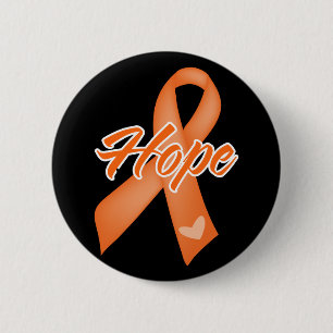Badge Rond 5 Cm Ruban Hope - leucémie