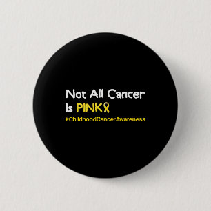 Badge Rond 5 Cm Ruban jaune Cancer de l'enfance pour les jeunes en