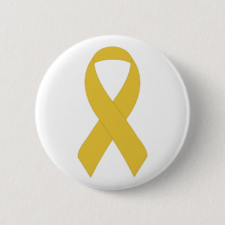 Badge Rond 5 Cm Ruban jaune simple