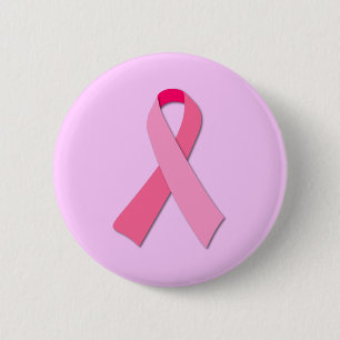 Badge Rond 5 Cm Ruban rose