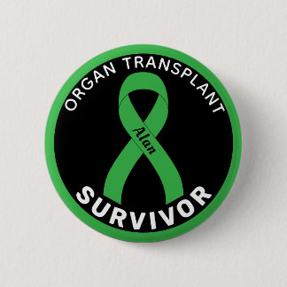 Badge Rond 5 Cm Ruban survivant de transplantation d'organe bouton