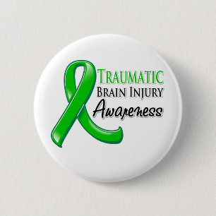 Badge Rond 5 Cm Ruban traumatique de conscience de lésion