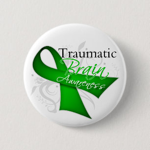 Badge Rond 5 Cm Ruban traumatique de conscience de lésion