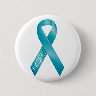 Badge Rond 5 Cm Ruban turquoise