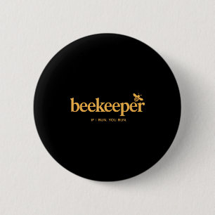 Badge Rond 5 Cm Ruche d'apiculteurs amateurs Amoureux des abeilles