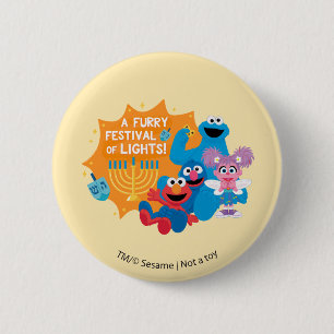 Badge Rond 5 Cm Rue Sésame   Un festival de lumières furieuses !