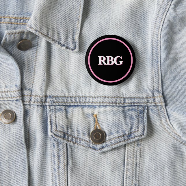 Badge Rond 5 Cm Ruth Bader Ginsburg RBG (En situation)