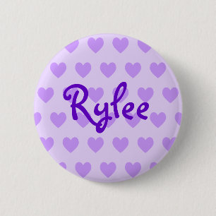 Badge Rond 5 Cm Rylee en violet