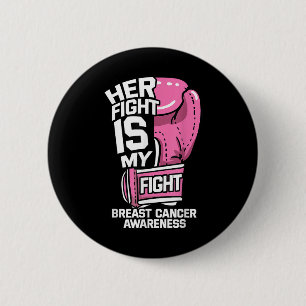 Badge Rond 5 Cm Sa Lutte Est Ma Lutte Gants De Boxe De Combat Canc