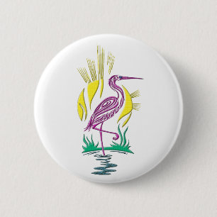 Badge Rond 5 Cm Sac fourre-tout Flamant rose