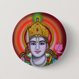 Badge Rond 5 Cm Sac Tote Shree Krishna