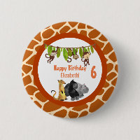 Safari Jungle Animal Thème Anniversaire