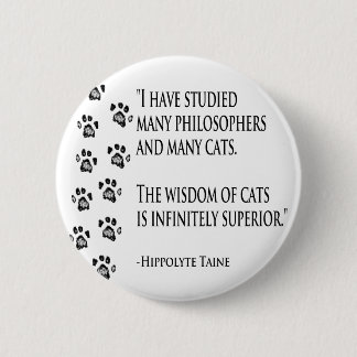Badge Rond 5 Cm Sagesse des chats