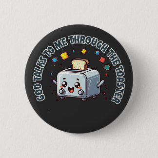 Badge Rond 5 Cm Sagesse grillée Retro Design Quirky