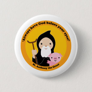 Badge Rond 5 Cm Saint Antoine le Grand