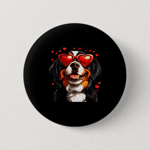 Badge Rond 5 Cm Saint-Bernard de la montagne bernois Cute Amoureux