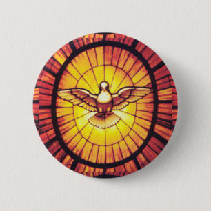 BADGE ROND 5 CM SAINT-ESPRIT