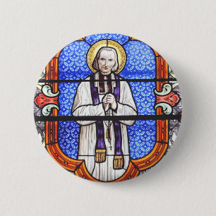 Badge Rond 5 Cm Saint Jean Baptiste Marie Vianney