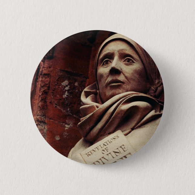 Badge Rond 5 Cm Saint Julien de Norwich (Devant)