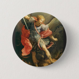 Badge Rond 5 Cm Saint Michel l'Archange