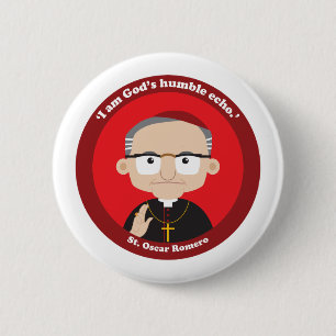 Badge Rond 5 Cm Saint Oscar Romero