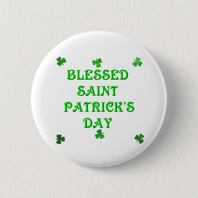 Badge Rond 5 Cm Saint Patrick (1) (Devant)