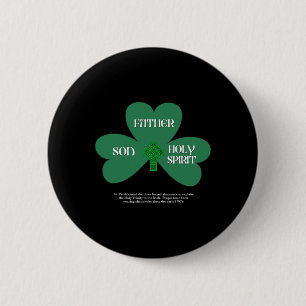 Badge Rond 5 Cm Saint-Patrick chrétien Jour de la Saint-Patrick Tr