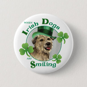 Badge Rond 5 Cm Saint Patrick's Day Glen of Imaal Terrier