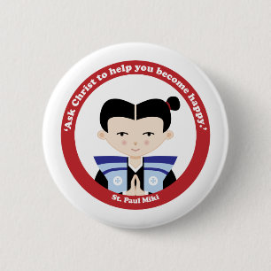 Badge Rond 5 Cm Saint Paul Miki