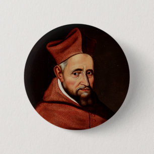 Badge Rond 5 Cm Saint Robert Bellarmin Patron des canonistes